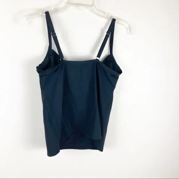 Lands End Black Swim Top Tankini Sz 8 - Picture 7 of 7